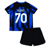 Dětský fotbalový dres Inter Milan Alexis Sanchez #70 2023-24 Domácí Krátký Rukáv (+ trenýrky)